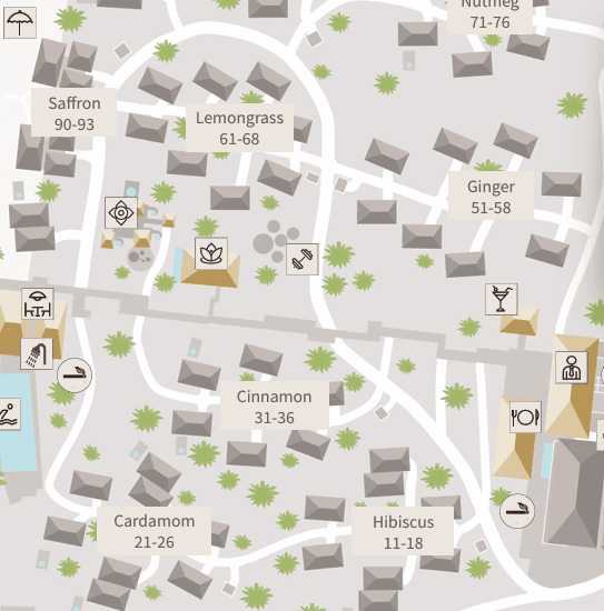 Zuri Zanzibar resort map